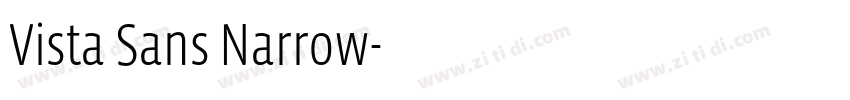 Vista Sans Narrow字体转换